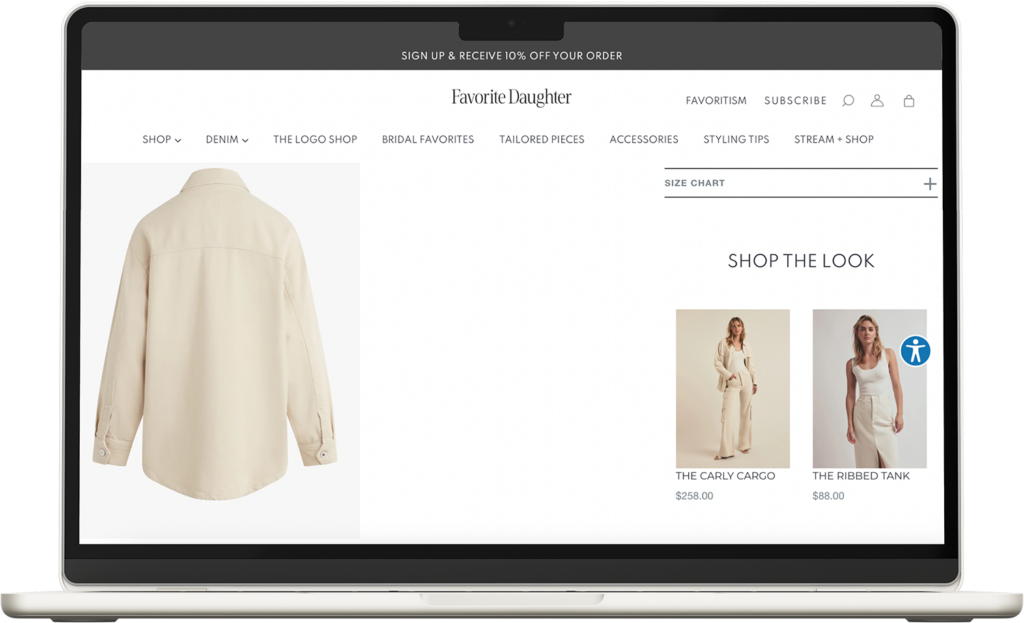 Influence purchase decision with 'Shop the look' dynamic bundles 