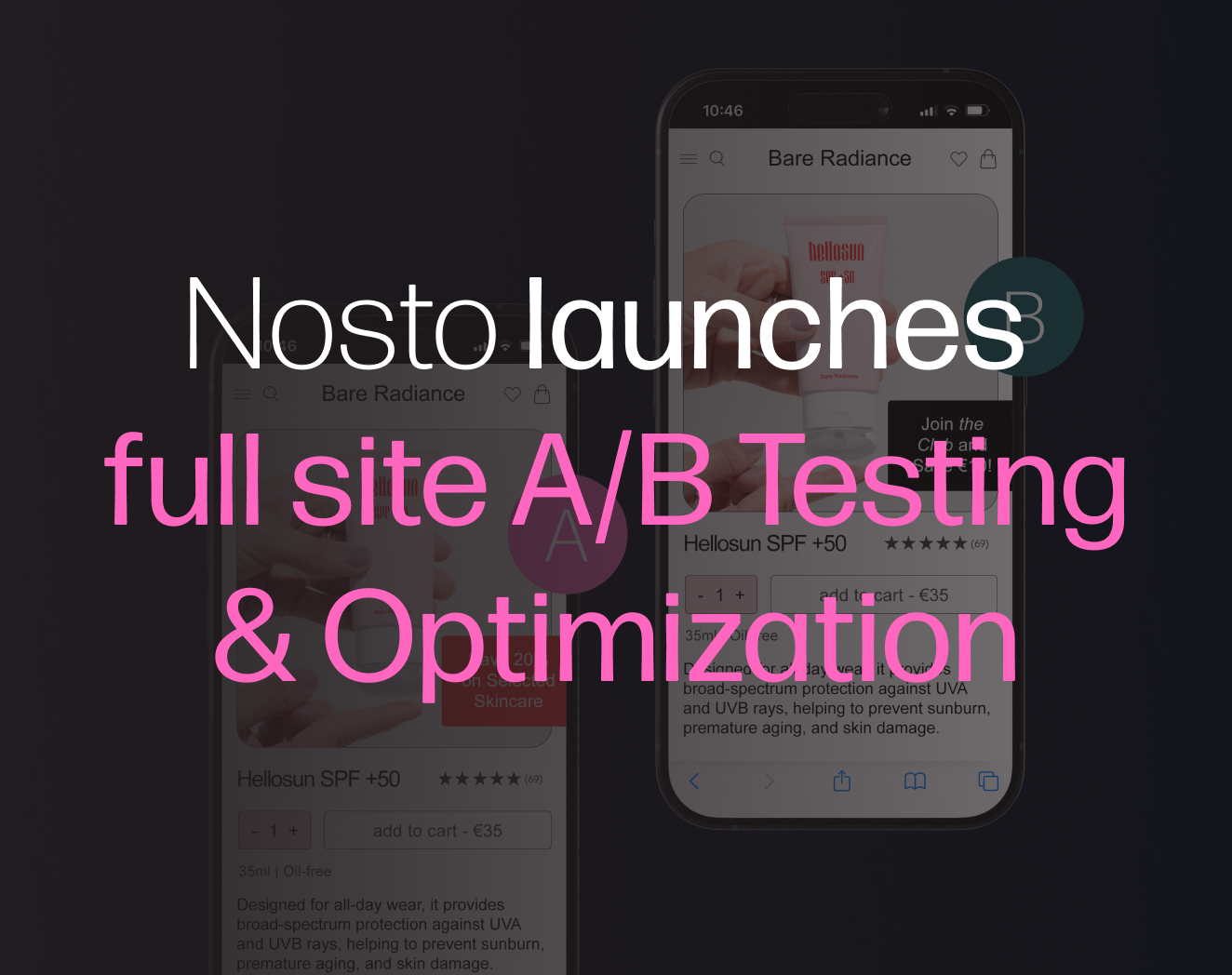 Nosto launches full site A/B Testing & Optimization, helping brands dive deeper into CRO