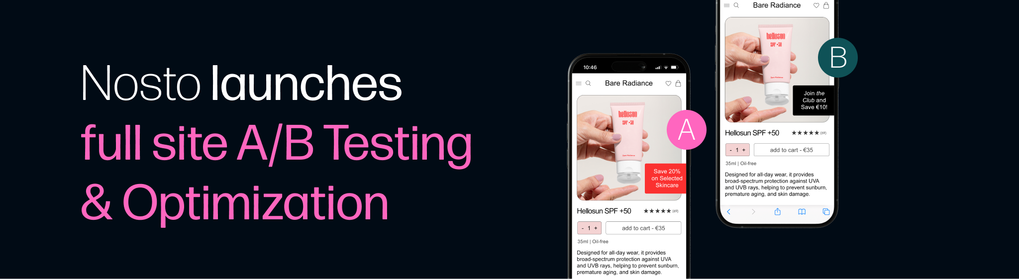 Nosto launches full site A/B Testing & Optimization, helping brands dive deeper into CRO