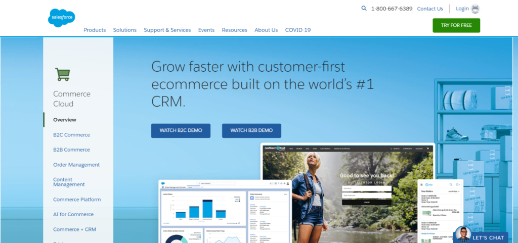 Best ecommerce tools: 1.Salesforce Commerce Cloud