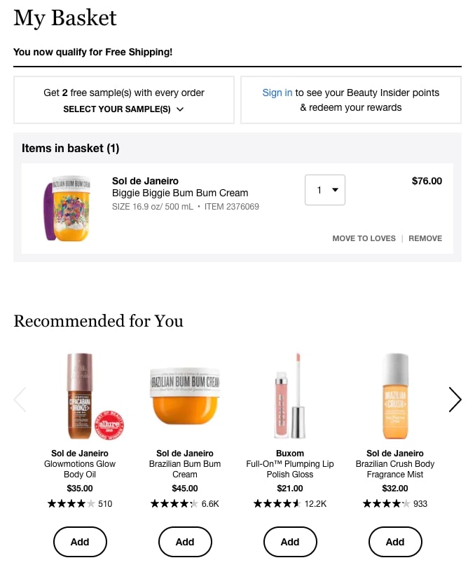 social proof in ecommerce_Product Recommendation Examples